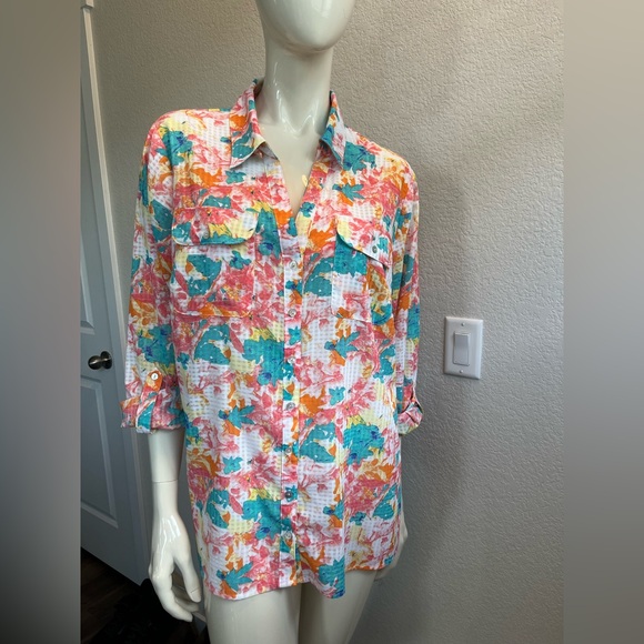 Kim Rogers Other - Kim Rogers Multicolor Floral Blouse
